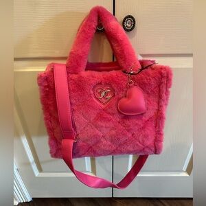 Juicy Couture Pink Faux Fur bag